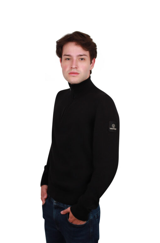 Vanter - Knitwear Zip - Zwart - Afbeelding 4