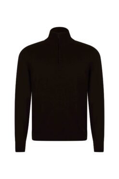 Logo Patch Zip-up Cotton Knitwear