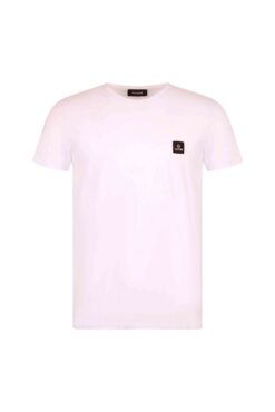 Logo Patch Strech Cotton T-Shirt