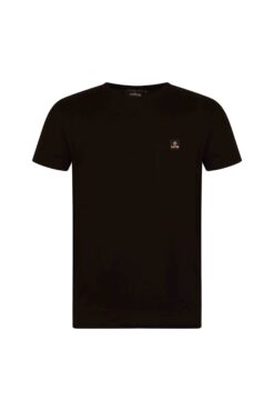 Logo Patch Strech Cotton T-Shirt
