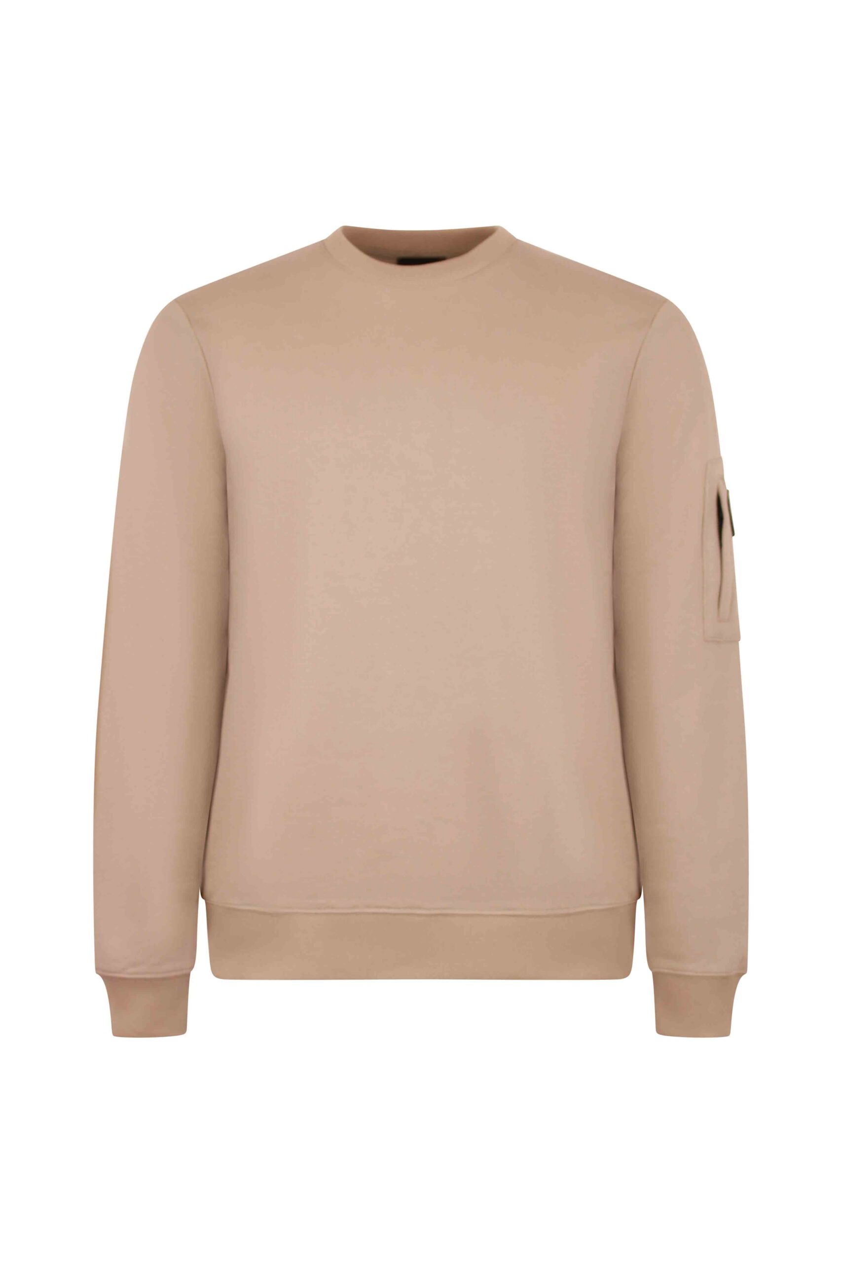 Logo Cotton Sweatshirt Camel